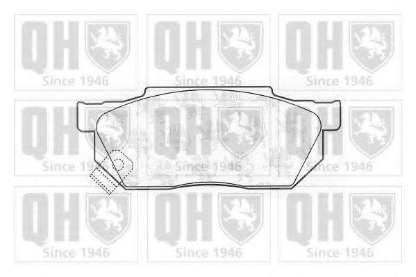 QUINTON HAZELL BP329 Тормозные колодки для HONDA ACCORD II (Хонда Аccорд 2) QUINTON HAZELL BP329 Тормозные колодки для HONDA ACCORD II (Хонда Аccорд 2)
