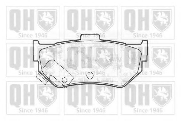 QUINTON HAZELL BP330 Тормозные колодки для HONDA ACCORD II (Хонда Аccорд 2) QUINTON HAZELL BP330 Тормозные колодки для HONDA ACCORD II (Хонда Аccорд 2)