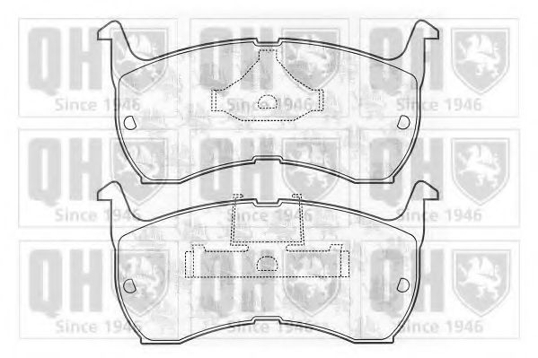 QUINTON HAZELL BP332 Тормозные колодки для MAZDA 626 II (Мазда 626 2) QUINTON HAZELL BP332 Тормозные колодки для MAZDA 626 II (Мазда 626 2)