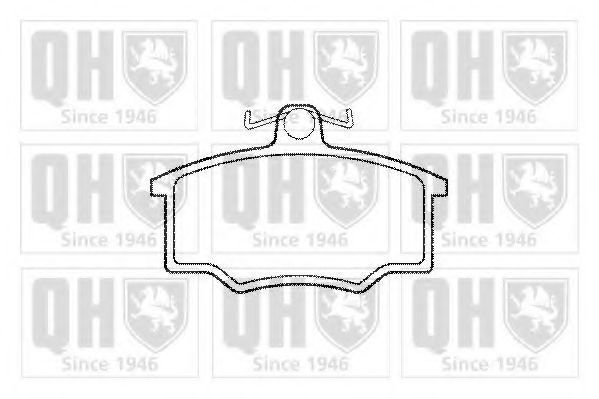 QUINTON HAZELL BP370 Тормозные колодки для AUDI 80 (Ауди 80) QUINTON HAZELL BP370 Тормозные колодки для AUDI 80 (Ауди 80)