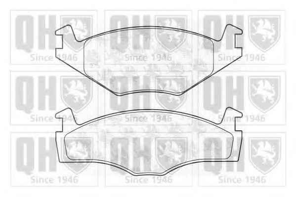 QUINTON HAZELL BP374 Тормозные колодки для VOLKSWAGEN CADDY I (Фольксваген Cаддъ и) QUINTON HAZELL BP374 Тормозные колодки для VOLKSWAGEN CADDY I (Фольксваген Cаддъ и)