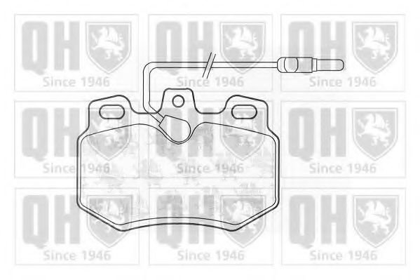 QUINTON HAZELL BP407 Тормозные колодки для PEUGEOT 205 II (Пежо 205 2) QUINTON HAZELL BP407 Тормозные колодки для PEUGEOT 205 II (Пежо 205 2)