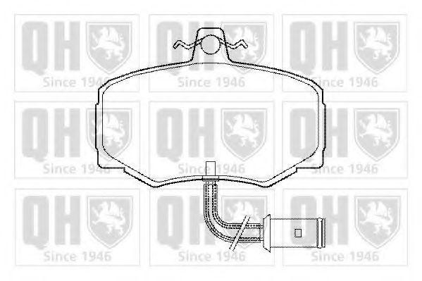 QUINTON HAZELL BP418 Тормозные колодки для DAIMLER (Даймлер) QUINTON HAZELL BP418 Тормозные колодки для DAIMLER (Даймлер)