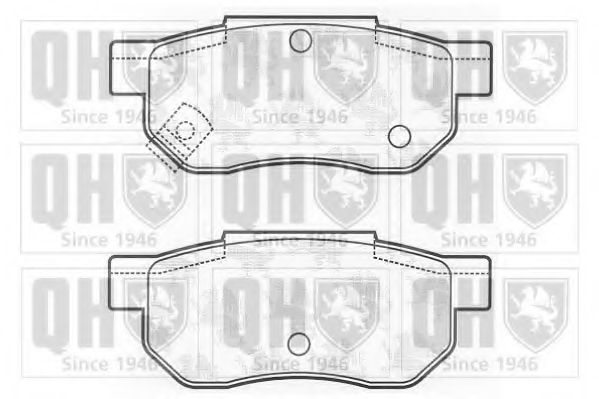 QUINTON HAZELL BP448 Тормозные колодки для ROVER 400 (Ровер 400) QUINTON HAZELL BP448 Тормозные колодки для ROVER 400 (Ровер 400)