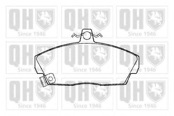 QUINTON HAZELL BP452 Тормозные колодки для ROVER 400 (Ровер 400) QUINTON HAZELL BP452 Тормозные колодки для ROVER 400 (Ровер 400)