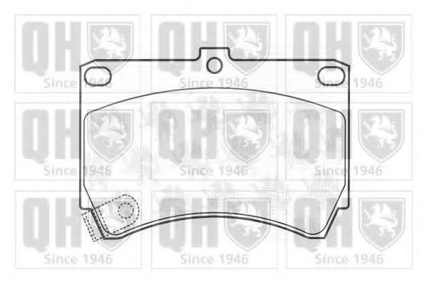 QUINTON HAZELL BP567 Тормозные колодки для MAZDA 323 P V (Мазда 323 пв) QUINTON HAZELL BP567 Тормозные колодки для MAZDA 323 P V (Мазда 323 пв)