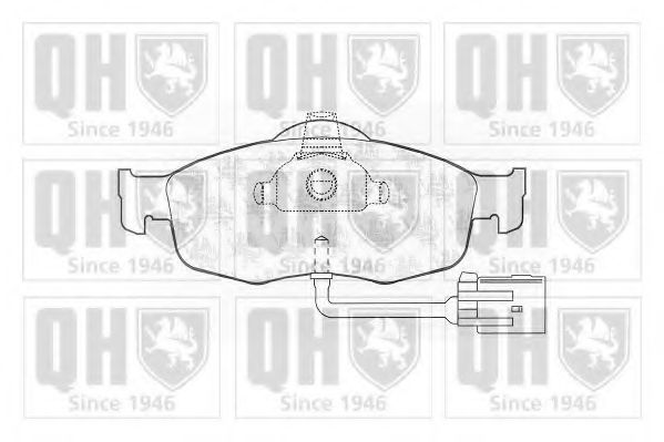 QUINTON HAZELL BP599 Тормозные колодки для FORD MONDEO (Форд Мондэо) QUINTON HAZELL BP599 Тормозные колодки для FORD MONDEO (Форд Мондэо)