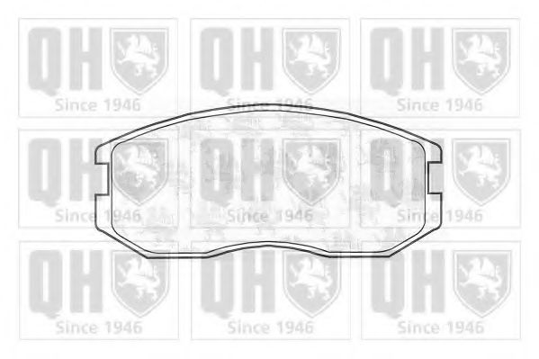 QUINTON HAZELL BP602 Тормозные колодки для MITSUBISHI LANCER IV (Митсубиши/митсубиси Ланcэр иv) QUINTON HAZELL BP602 Тормозные колодки для MITSUBISHI LANCER IV (Митсубиши/митсубиси Ланcэр иv)