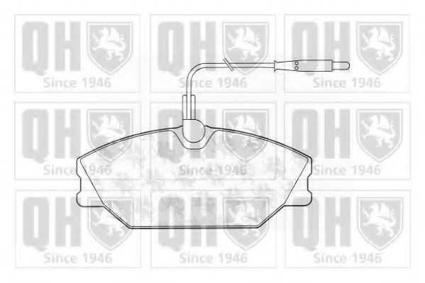 QUINTON HAZELL BP605 Тормозные колодки для RENAULT SAFRANE (Рено Сафранэ) QUINTON HAZELL BP605 Тормозные колодки для RENAULT SAFRANE (Рено Сафранэ)
