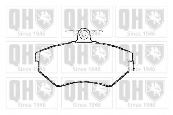 QUINTON HAZELL BP607 Тормозные колодки для AUDI 90 (Ауди 90) QUINTON HAZELL BP607 Тормозные колодки для AUDI 90 (Ауди 90)