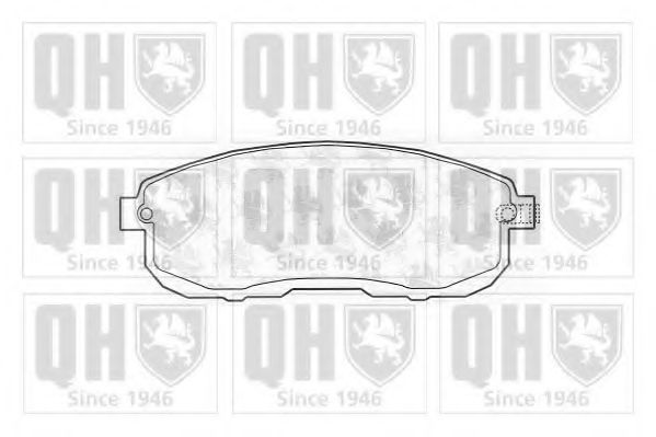 QUINTON HAZELL BP680 Тормозные колодки для NISSAN 350 Z (Ниссан 350 з)