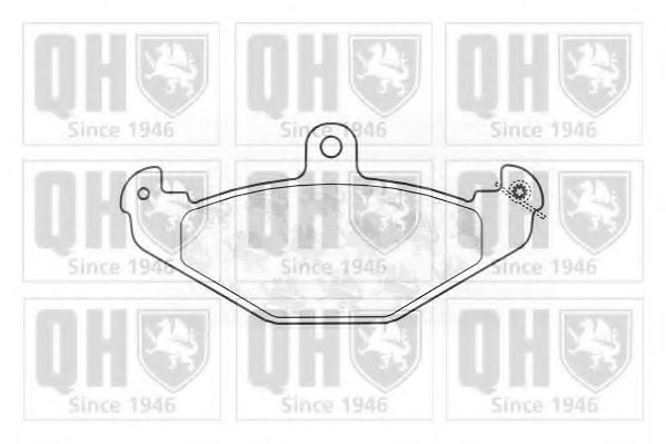 QUINTON HAZELL BP696 Тормозные колодки для RENAULT SAFRANE (Рено Сафранэ) QUINTON HAZELL BP696 Тормозные колодки для RENAULT SAFRANE (Рено Сафранэ)
