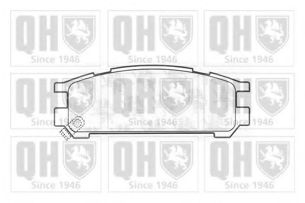 QUINTON HAZELL BP722 Тормозные колодки для SUBARU ALCYONE SVX (Субару Алcъонэ сvx)