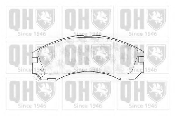 QUINTON HAZELL BP739 Тормозные колодки для MITSUBISHI COLT/RODEO (Митсубиши/митсубиси Cолт/родэо) QUINTON HAZELL BP739 Тормозные колодки для MITSUBISHI COLT/RODEO (Митсубиши/митсубиси Cолт/родэо)
