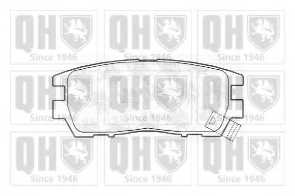 QUINTON HAZELL BP761 Тормозные колодки для MITSUBISHI SIGMA (Митсубиши/митсубиси Сигма) QUINTON HAZELL BP761 Тормозные колодки для MITSUBISHI SIGMA (Митсубиши/митсубиси Сигма)