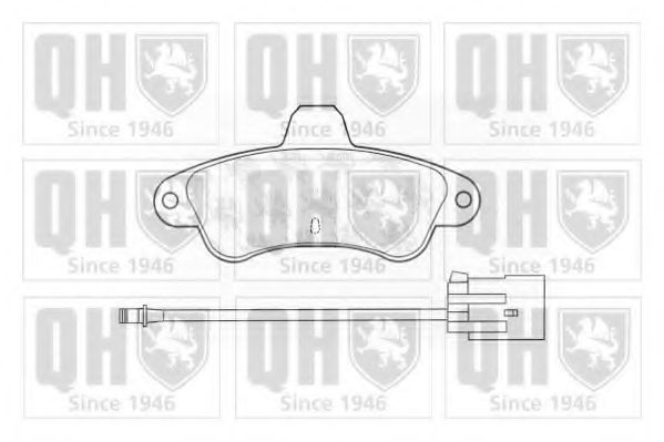QUINTON HAZELL BP767 Тормозные колодки для FORD MONDEO (Форд Мондэо) QUINTON HAZELL BP767 Тормозные колодки для FORD MONDEO (Форд Мондэо)