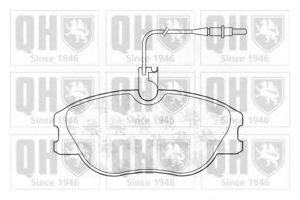 QUINTON HAZELL BP812 Тормозные колодки для CITROËN DISPATCH (CитроËн Диспатч) QUINTON HAZELL BP812 Тормозные колодки для CITROËN DISPATCH (CитроËн Диспатч)