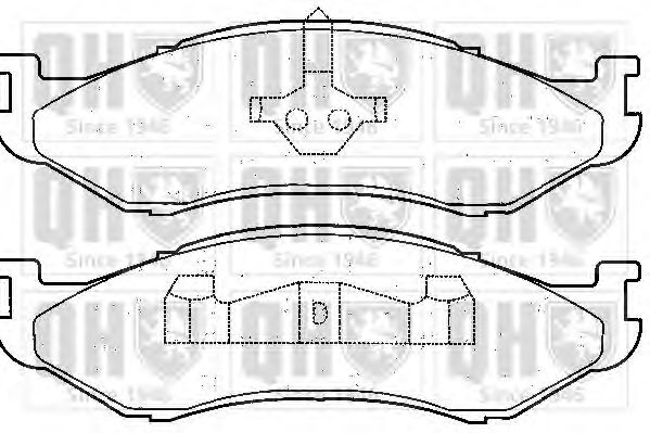 QUINTON HAZELL BP891 Тормозные колодки для JEEP CHEROKEE (Джип Чироки) QUINTON HAZELL BP891 Тормозные колодки для JEEP CHEROKEE (Джип Чироки)