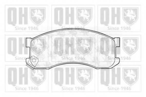 QUINTON HAZELL BP893 Тормозные колодки для MAZDA 626 III (Мазда 626 3) QUINTON HAZELL BP893 Тормозные колодки для MAZDA 626 III (Мазда 626 3)