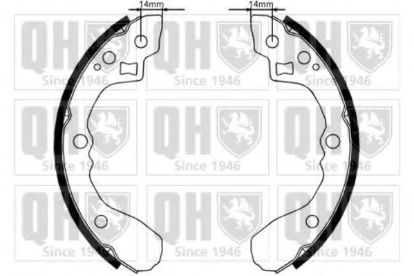 QUINTON HAZELL BS1161 Тормозные колодоки для KIA MENTOR (Киа Мэнтор) QUINTON HAZELL BS1161 Тормозные колодоки для KIA MENTOR (Киа Мэнтор)