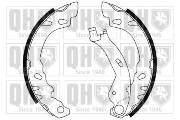 QUINTON HAZELL BS1166 Тормозные колодоки для FIAT 500 C (Фиат 500 c) QUINTON HAZELL BS1166 Тормозные колодоки для FIAT 500 C (Фиат 500 c)