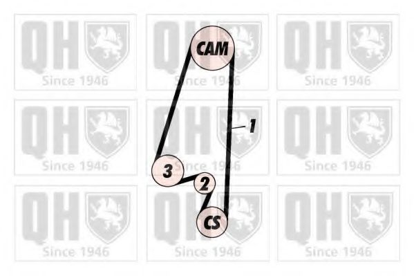 QUINTON HAZELL QBK358 Комплект ремня ГРМ 