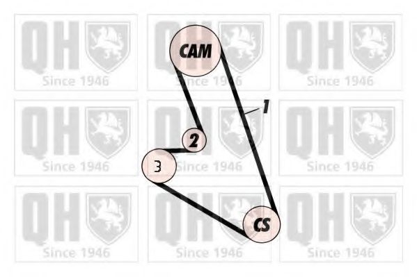 QUINTON HAZELL QBK359 Комплект ремня ГРМ 