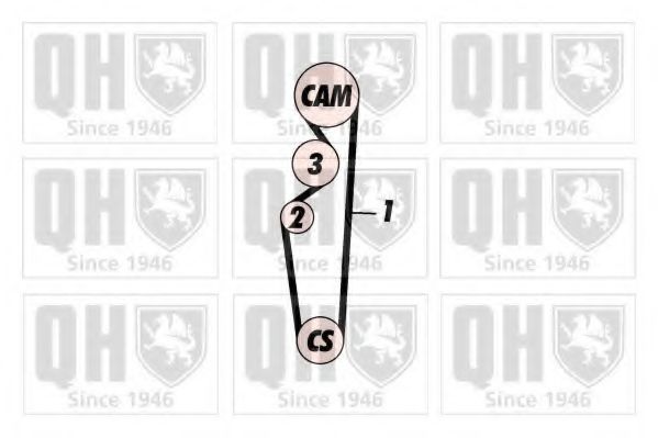 QUINTON HAZELL QBK567 Комплект ремня ГРМ 