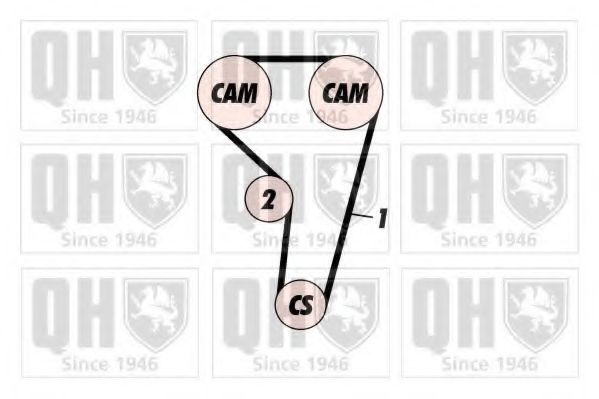 QUINTON HAZELL QBK463 Комплект ремня ГРМ для LEXUS GS (Лексус Джи с) QUINTON HAZELL QBK463 Комплект ремня ГРМ для LEXUS GS (Лексус Джи с)