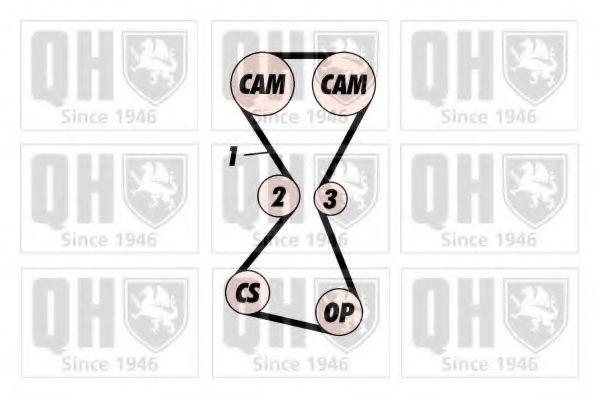 QUINTON HAZELL QBK527 Комплект ремня ГРМ 