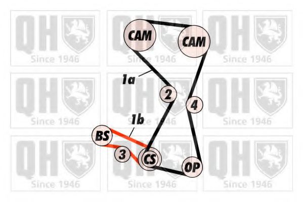 QUINTON HAZELL QBK525 Комплект ремня ГРМ 