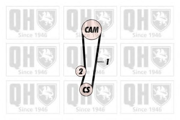 QUINTON HAZELL QBK379 Комплект ремня ГРМ 