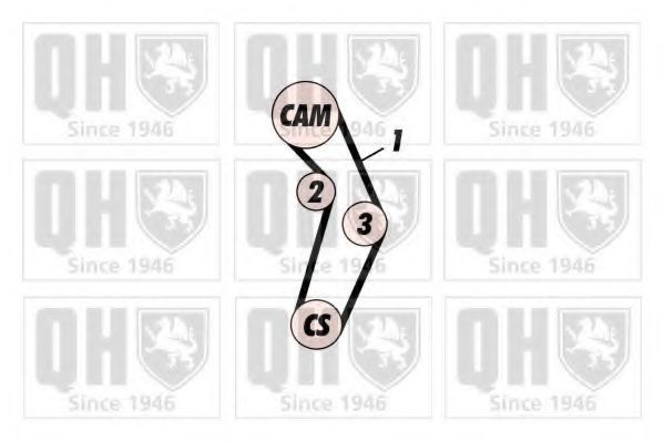 QUINTON HAZELL QBK526 Комплект ремня ГРМ 