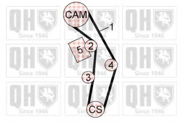 QUINTON HAZELL QBK629 Комплект ремня ГРМ 