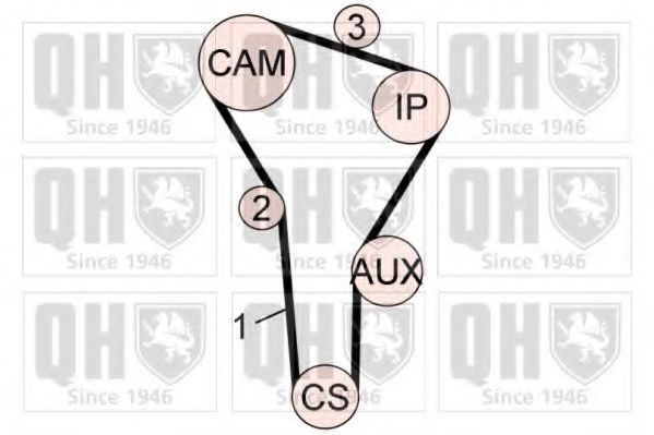 QUINTON HAZELL QBK631 Комплект ремня ГРМ 