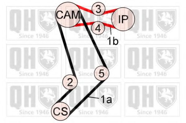 QUINTON HAZELL QBK650 Комплект ремня ГРМ 