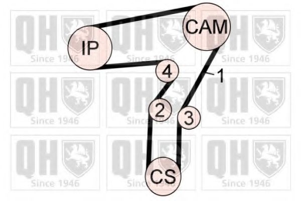 QUINTON HAZELL QBK687 Комплект ремня ГРМ 