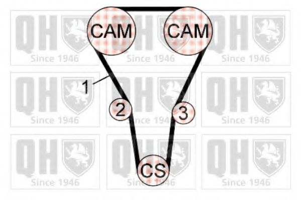 QUINTON HAZELL QBK690 Комплект ремня ГРМ 