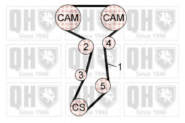 QUINTON HAZELL QBK776 Комплект ремня ГРМ 