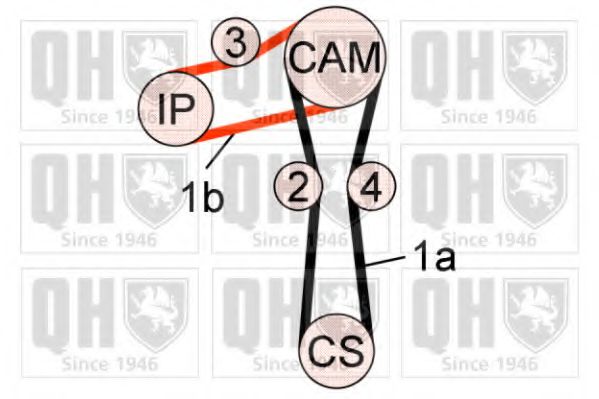 QUINTON HAZELL QBK715 Комплект ремня ГРМ 