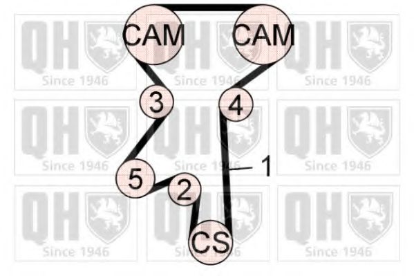 QUINTON HAZELL QBK730 Комплект ремня ГРМ 