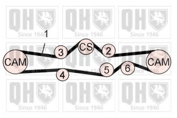 QUINTON HAZELL QBK768 Комплект ремня ГРМ 