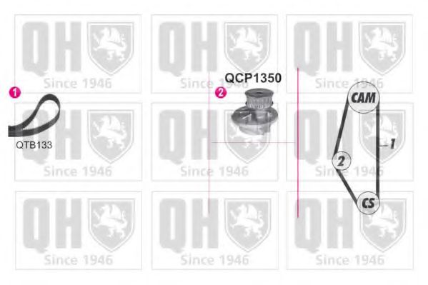 QUINTON HAZELL QBPK9009 Комплект ремня ГРМ для OPEL CORSA A (Опель Cорса а) QUINTON HAZELL QBPK9009 Комплект ремня ГРМ для OPEL CORSA A (Опель Cорса а)
