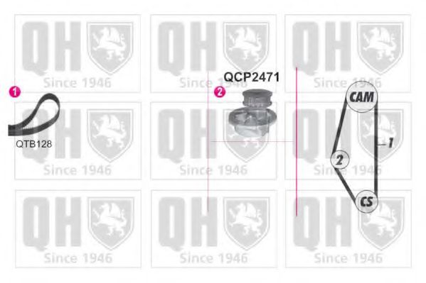 QUINTON HAZELL QBPK9029 Комплект ремня ГРМ для OPEL CORSA A (Опель Cорса а) QUINTON HAZELL QBPK9029 Комплект ремня ГРМ для OPEL CORSA A (Опель Cорса а)