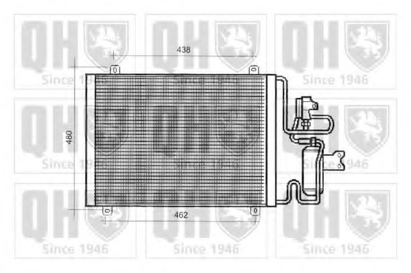 QUINTON HAZELL QCN15 Конденсатор, кондиционер для RENAULT SAFRANE II (Рено Сафран 2) QUINTON HAZELL QCN15 Конденсатор, кондиционер для RENAULT SAFRANE II (Рено Сафран 2)