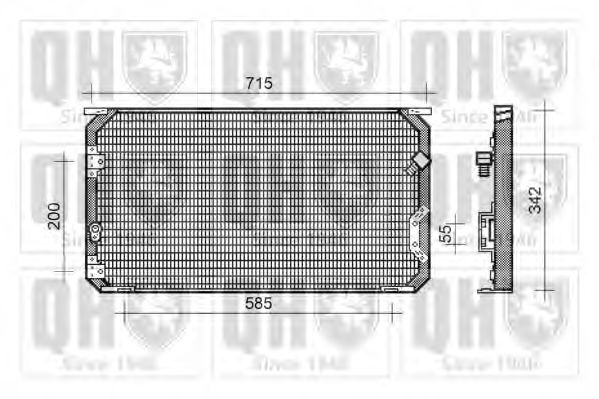 QUINTON HAZELL QCN167 Конденсатор, кондиционер для TOYOTA COROLLA (Тойота/тоета Cоролла) QUINTON HAZELL QCN167 Конденсатор, кондиционер для TOYOTA COROLLA (Тойота/тоета Cоролла)