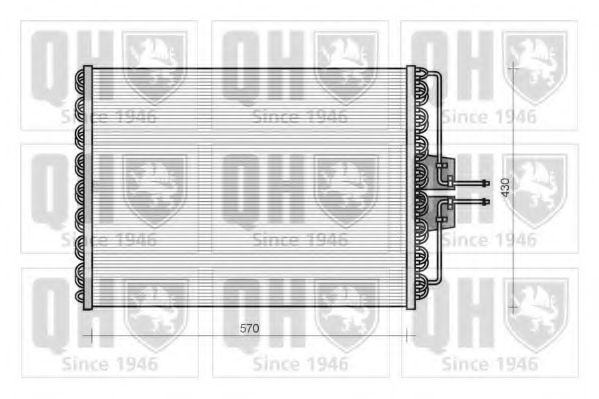 QUINTON HAZELL QCN2 Конденсатор, кондиционер для RENAULT (Рено) QUINTON HAZELL QCN2 Конденсатор, кондиционер для RENAULT (Рено)