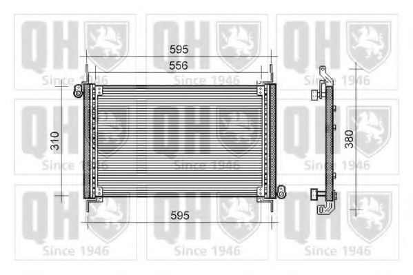 QUINTON HAZELL QCN249 Конденсатор, кондиционер для FIAT MAREA (Фиат Мареа) QUINTON HAZELL QCN249 Конденсатор, кондиционер для FIAT MAREA (Фиат Мареа)