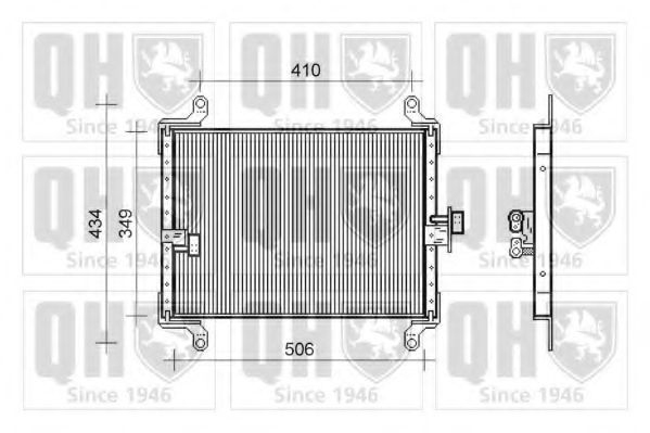 QUINTON HAZELL QCN253 Конденсатор, кондиционер для CITROëN (Cитроëн) QUINTON HAZELL QCN253 Конденсатор, кондиционер для CITROëN (Cитроëн)
