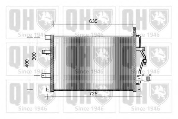QUINTON HAZELL QCN352 Конденсатор, кондиционер для VOLVO (Вольво) QUINTON HAZELL QCN352 Конденсатор, кондиционер для VOLVO (Вольво)
